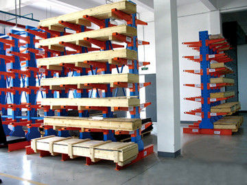 Sistema industriale di racking di stoccaggio, scaffali di tubo a mensola dell'acciaio per costruzioni edili