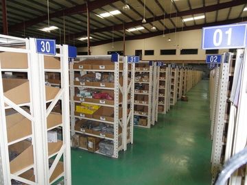 Sistema galvanizzato antiruggine di racking di stoccaggio per la centrale logistica, blu/grey