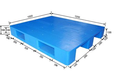 Attrezzature di plastica del magazzino del pallet di 1000mm x di 1200 con il carico dinamico, 2000kg